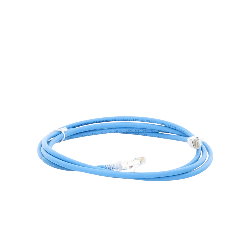 Patch Cord Z-MAX Cat6A S/FTP, CM/LS0H, 2.13 Metros (7 Pies), Color Azul, Versión Bulk (Sin Empaque Individual)