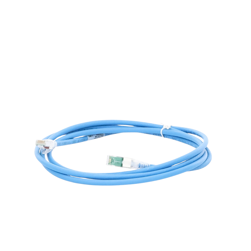 Patch Cord Z-MAX Cat6A S/FTP, CM/LS0H, 2.13 Metros (7 Pies), Color Azul, Versión Bulk (Sin Empaque Individual)