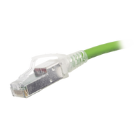 Patch Cord Z-MAX Cat6A S/FTP, CM/LS0H, 2.13 Metros (7 Pies), Color Verde, Versión Bulk (Sin Empaque Individual)