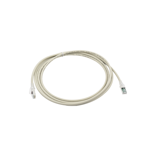 Patch Cord Z-MAX Cat6A S/FTP, CM/LS0H, 10ft, Color Gris, Versión Bulk (Sin Empaque Individual)