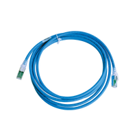 Patch Cord Z-MAX Cat6A S/FTP, CM/LS0H, 10ft, Color Azul, Versión Bulk (Sin Empaque Individual)