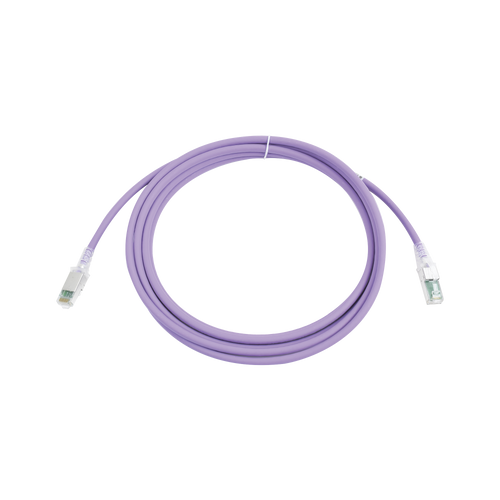 Patch Cord Z-MAX Cat6A S/FTP, CM/LS0H, 10ft, Color Violeta