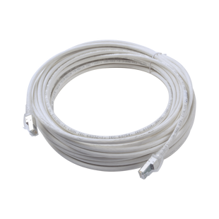 Patch Cord Z-MAX Cat6A S/FTP, CM/LS0H, 15.24 Metros (50 Pies), Color Blanco