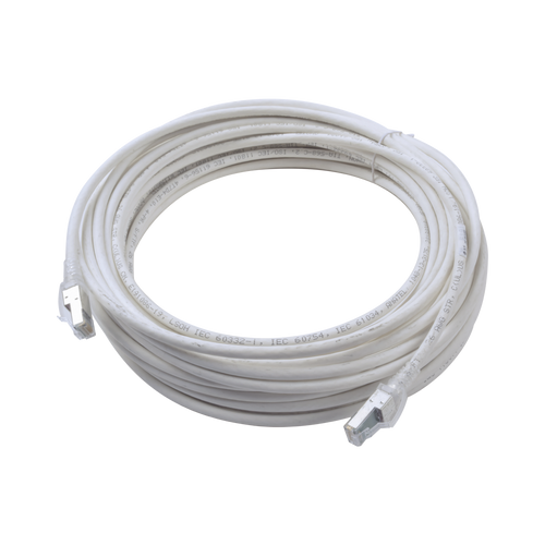 Patch Cord Z-MAX Cat6A S/FTP, CM/LS0H, 15.24 Metros (50 Pies), Color Blanco