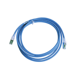 Patch Cord Z-MAX Cat6A S/FTP, CM/LS0H, 50ft, Color Azul