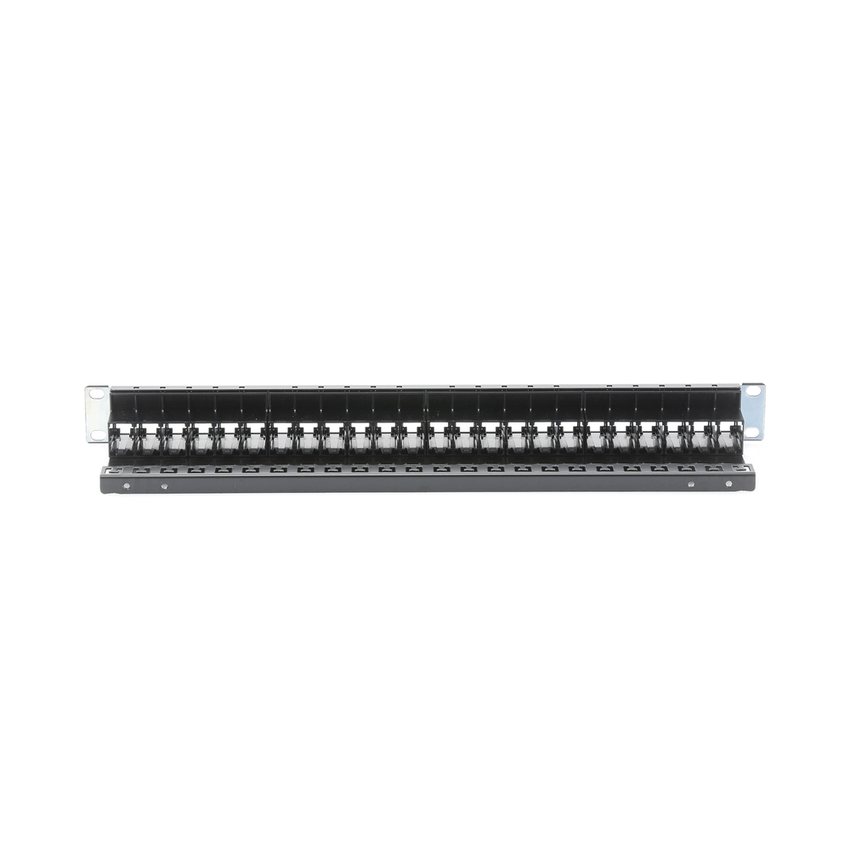 Patch Panel Z-Max, Blindado, de 24 Puertos, Modular (Vacío), Plano, 1UR