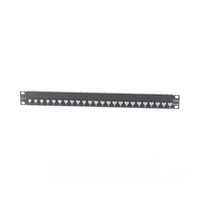 Patch Panel Z-Max, Blindado, de 24 Puertos, Modular (Vacío), Plano, 1UR