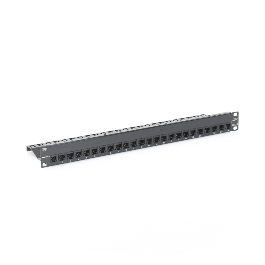 Patch Panel Z-Max, Blindado, de 24 Puertos, Modular (Vacío), Plano, 1UR