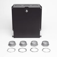 Caja de Zona (Punto de Consolidación), de 24 Puertos, Ideal para Soportar Cableado en una Gran Variedad de Áreas de Trabajo, Compatible con Conectores MAX, Z-MAX, o TERA, Color Negro