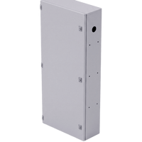 Gabinete para instalación de 4 Baterías , Fabricado en Lámina Galvanizada, Accesorios para poste (No incluidos)