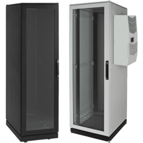 Gabinete de Telecomunicaciones ProLine V/D, 600 mm de Ancho, 1000 mm de Profundidad, Compatible Con Aire Acondicionado Tipo G52, NEMA 12, 42 UR, Color Negro