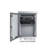Gabinete Para Exterior OSP ComLine de 12 UR, 600 mm de Ancho, 500 mm de Profundidad De Aluminio, Color Gris Claro Con Protección NEMA 4/12/4X/3/3R; IP66