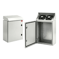 Gabinete Rack 19 UR ProTek Tipo 3R Exterior con Ventiladores y Termostato / 92.2 cm x 60 cm x 61 cm / Acero Gris RAL 7035