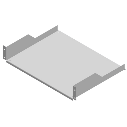 Charola para Rack / 19 Pulgadas / 34 cm (13.4 in) de Profundidad / 2UR / Acero Rolado en Frío / Soporte 15 Kg / Acabado Gris Mate