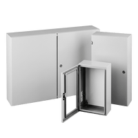 Gabinete Eléctrico de Control (Línea Concept) de 508x508x203 mm NEMA 4/12, Acero Color Gris Claro