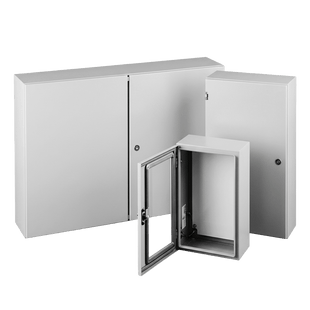 Gabinete Eléctrico de Control (Línea Concept) de 508x508x203 mm NEMA 4/12, Acero Color Gris Claro