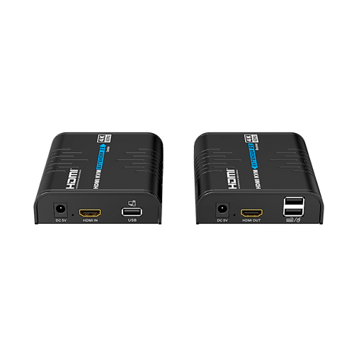 Extensor KVM HDMI 4K a 60 Hz | Transmisión hasta 120 mts con CAT6 | Resolución 4096x2160@60Hz | Ancho de Banda 18Gbps | HDCP1.4 y HDCP2.2 | Latencia 120~170ms | Conexión 1:1, 1:N, N:1, N:N