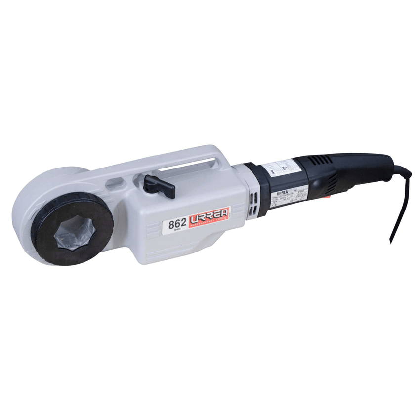 Tarraja Eléctrica para Tubo / 1010 W / Capacidad 1/2"-2" / Velocidad Roscado 25-15 rpm / Reversa 58 rpm / Peso 6 kg / Doble Aislamiento / Incluye Adaptadores Monoblock y Euroblock
