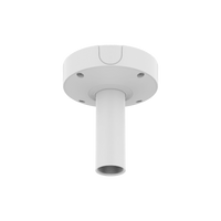 Base de Montaje para Techo SBP-180CMB / Aluminio / Color Blanco RAL9003 / Diámetro 180 mm / Peso 970 g / Tornillo TR30 / Orificio Conduit 19.1 mm / Compatible con Múltiples Modelos Hanwha