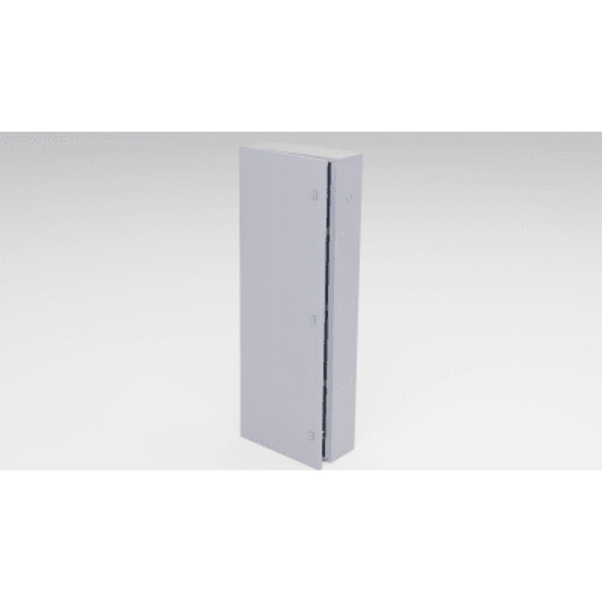 Gabinete para instalación de 4 Baterías , Fabricado en Lámina Galvanizada, Accesorios para poste (No incluidos)
