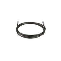 Cable de Parcheo UTP, Cat6A, 24 AWG, CM, Color Negro, 3.05 Metros (10 Pies)