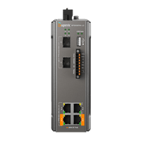 Switch Industrial Administrable / Gigabit con 2 Puertos PoE bt / 2 Puertos PoE af/at / 2 SFP Gigabit / Soporta RS485 / Presuepuesto PoE 128W