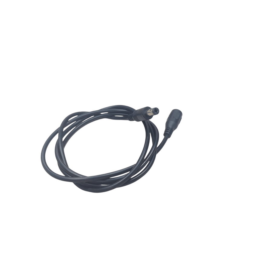 Cable con Conector Macho  ahembra (Pigtail) | Forro negro |  Alimentación para Vcc | Polarizado | Largo 1 metro | Calibre 22AWG.