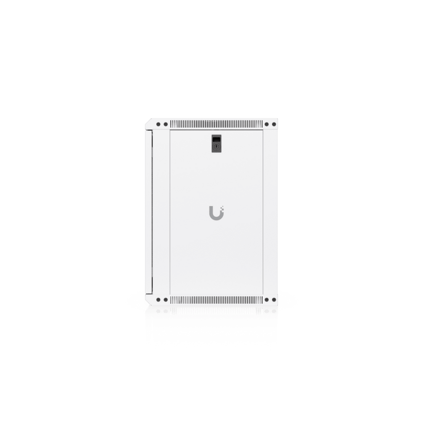UACC Rack Cabinet 12U (550x 450 mm) - Gabinete Cerrado para Montaje en Pared con Puerta Frontal Perforada, Totalmente Ensamblado con Ventiladores Integrados y Paneles Removibles