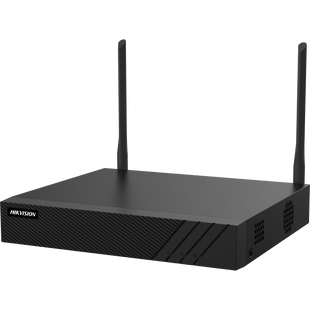NVR 4 Megapixel / 4 canales IP / 1 Bahía de Disco Duro / 2 Antenas Wi-Fi / Salida de Vídeo Full HD