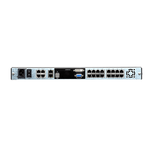 Consola KVM over IP | 16 Puertos | Dual Rail | 19” LCD | Dual NIC | Cat5 | Acceso Remoto
