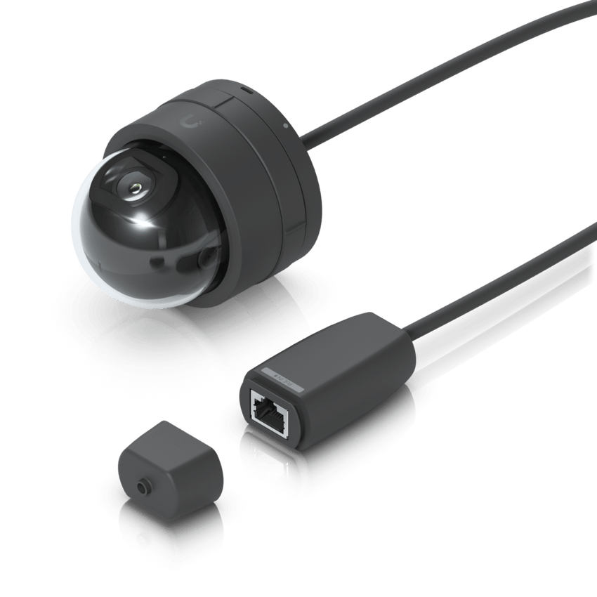Cámara IP UniFi G5 Domo Ultra Color Negro, Bajo Perfil para Interior, 2K (4MPX), Ángulo Amplio 102.4°, Visión Nocturna IR Hasta 20mts, Detección de Eventos, para Pared o Techo