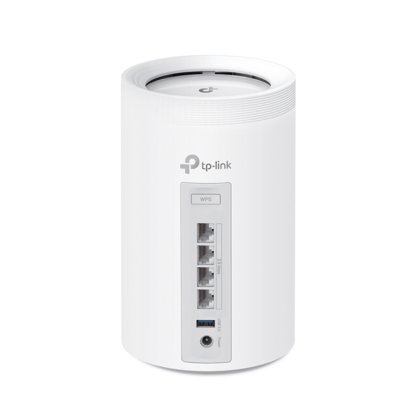 KIT 3 Routers Inalámbrico MESH Interior para Hogar / Triple Banda Wi-Fi 7 BE9300 Mbps / 2 Puerto 2.5 Gigabit WAN/LAN / 4 Antenas Internas / Operación Multi-Link MLO / Administración Mediante la App Deco (iOS, Android) / HomeShield