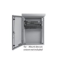 Gabinete Para Exterior OSP ComLine de 18 UR, 600 mm de Ancho, 500 mm de Profundidad De Aluminio, Color Gris Claro Con Protección NEMA 4/12/4X/3/3R; IP66