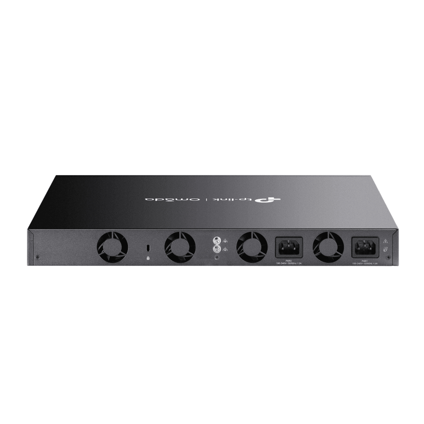 Switch Omada L3 SDN Administrable / 48 puertos Gigabit y 6 puertos SFP+ / Funciones RIP, VRRP, Servidor DHCP / Administración centralizada OMADA / Fuente Redundante