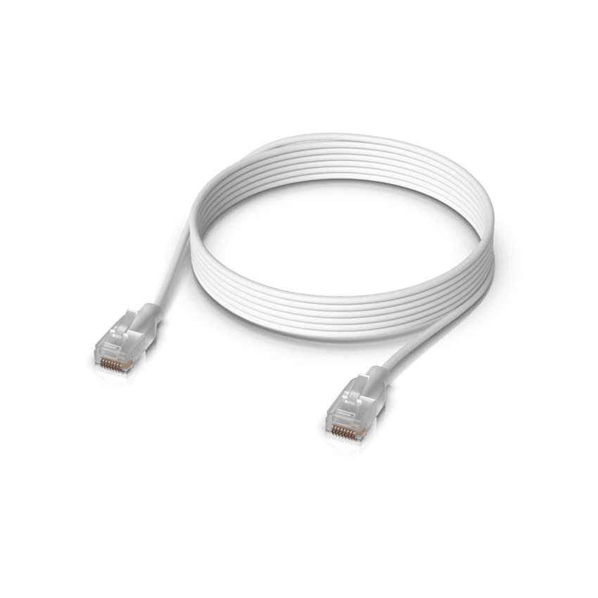 Patchcord UniFi Etherlighting? de 2 Metros (6.56 Pies), hasta 10G / Soporta hasta PoE+++ / Conector RJ45 Transparente para Mejores Efectos de Luz con Switches USW PRO MAX