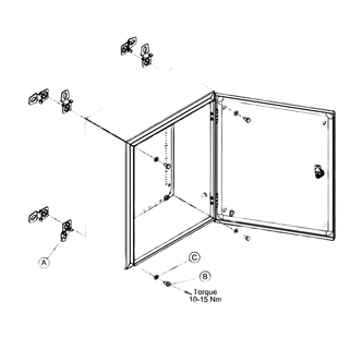 Soportes de Montaje en Pared para gabinetes tipo NEMA / Acero Inoxidable 304 / Incluye 4 Brackets con Accesorios / Resistente a la Corrosión