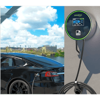 Estaci�n de Carga para Veh�culos El�ctricos / 48 A / 11.5 kW / Conector Tipo 1 (SAE J1772) / 220-250 V Monof�sico / Pantalla LCD 4.3 in (10.9 cm) / Cable TPU 5 m (16.4 ft) / Plug and Play / APP M�vil / RFID / Carcasa Aluminio y UL94-V0
