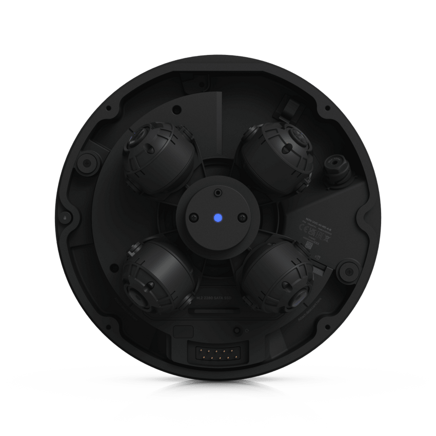 Cámara Multisensor AI de 32 MP con 4 Lentes Ajustables, Zoom Óptico 2.33×, Cobertura IR 360°, Motor AI Multi-TOPS y Alimentación PoE++ para Monitoreo de Amplia Cobertura