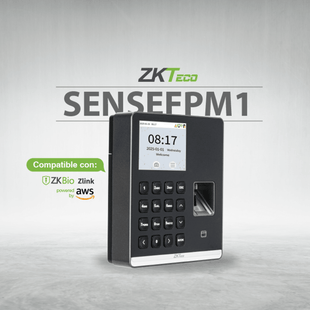 Terminal Biom�trica de Asistencia / Huella Digital y RFID / 500 Usuarios / Pantalla 2.8" / WiFi / ZKBio Zlink / USB