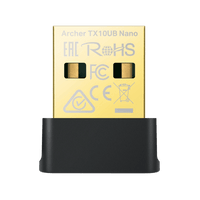 Adaptador USB Nano Wi-Fi 6 / Dual Band 600 Mbps en 5 GHz / 287 Mbps en 2.4 GHz / Bluetooth 5.3 BLE / WPA3 / Driver Pre-Cargado / 802.11ax