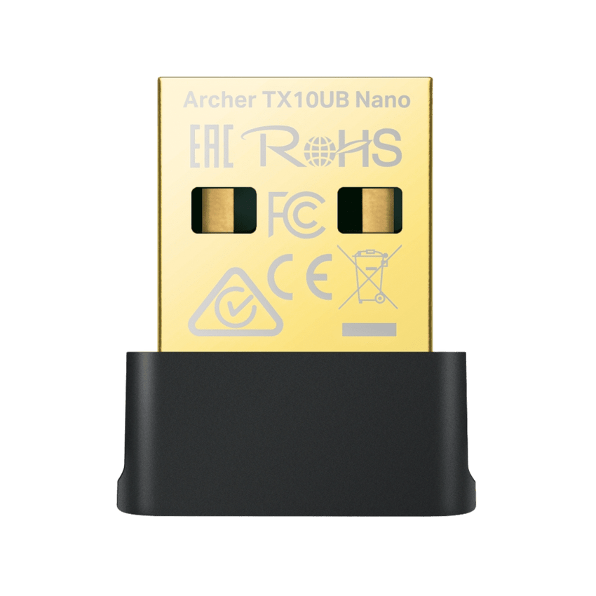 Adaptador USB Nano Wi-Fi 6 / Dual Band 600 Mbps en 5 GHz / 287 Mbps en 2.4 GHz / Bluetooth 5.3 BLE / WPA3 / Driver Pre-Cargado / 802.11ax