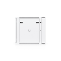 UACC Rack Cabinet 12U (600 x 703 mm) - Gabinete Cerrado para Montaje en Pared con Puerta Frontal Perforada, Puerta Trasera Abatible (Swing-Out) y Paneles Laterales Removibles con Llave
