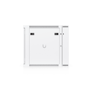 UACC Rack Cabinet 12U (600 x 703 mm) - Gabinete Cerrado para Montaje en Pared con Puerta Frontal Perforada, Puerta Trasera Abatible (Swing-Out) y Paneles Laterales Removibles con Llave