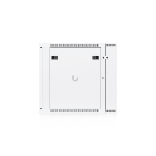 UACC Rack Cabinet 12U (600 x 703 mm) - Gabinete Cerrado para Montaje en Pared con Puerta Frontal Perforada, Puerta Trasera Abatible (Swing-Out) y Paneles Laterales Removibles con Llave