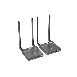 Extensor Inalámbrico HDMI| Con KVM | 4K@60Hz 4096x2160 | Tecnología ipcolor | Banda 5G 5.18-5.24 GHz | Distancia 50 m | Conexión de Hasta 1 a 4
