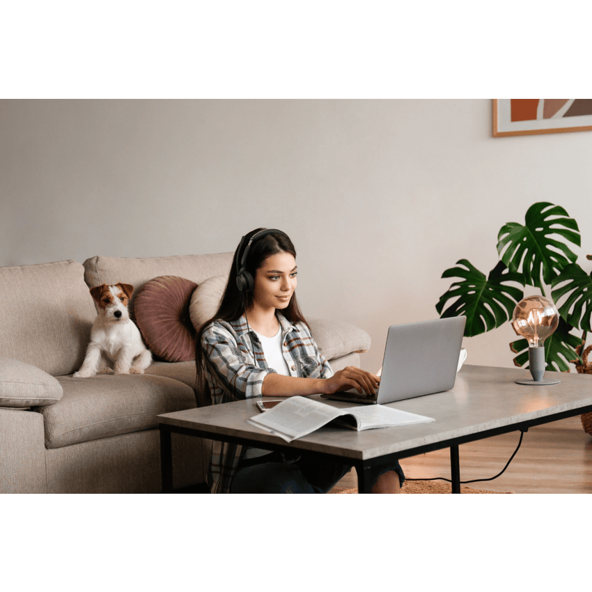 Diadema Cableada Profesional USB-C/A UH44 Mono de Yealink con Cancelación de Ruido por IA y Control de Llamadas Integrado