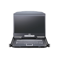 Switch KVM LCD 16 Puertos | Monitor 18.5" LED 1366x768 | Control 256 Computadoras | USB-PS/2 Dual Interface | Touchpad Integrado | Rack 1U
