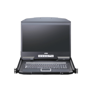Switch KVM LCD 16 Puertos | Monitor 18.5" LED 1366x768 | Control 256 Computadoras | USB-PS/2 Dual Interface | Touchpad Integrado | Rack 1U