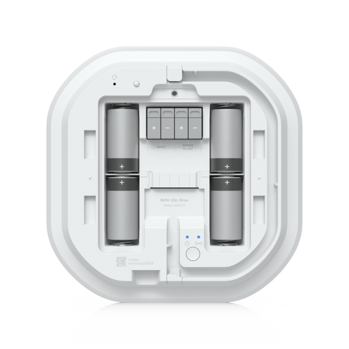 Sirena SuperLink para Exterior con Alarma de 110 dB e Iluminación LED de Emergencia, Alimentación por Batería o Entrada DC