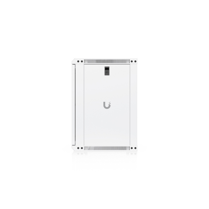 UACC Rack Cabinet 12U (550 x 450 mm) - Gabinete Cerrado para Montaje en Pared con Puerta de Vidrio Templado, Totalmente Ensamblado con Ventiladores Integrados y Paneles Removibles
